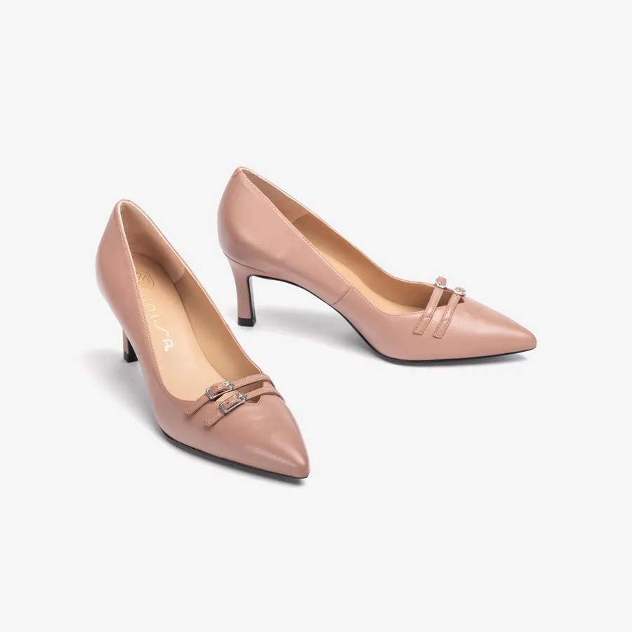 Escarpins à pointe fine avec détail Rose